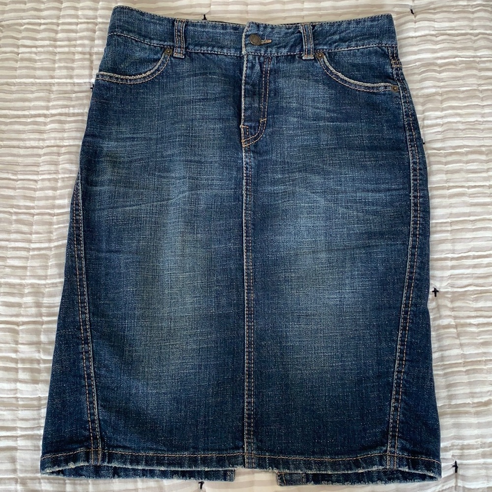 United Colors of Benetton midi denim skirt